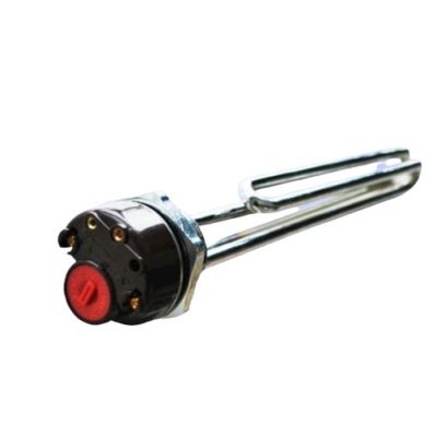 Fűtőbetét fűtőpatron 230V 2000W cekász 1+1/4" azaz 5/4" beépített termosztát Elektromos tartály tároló bojler számára 2 kW