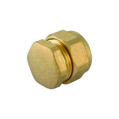 Napkollektor csatlakozó lezáró kupak záródugó 22 mm roppantós (szorítós) + 3/4" menet záródugóval