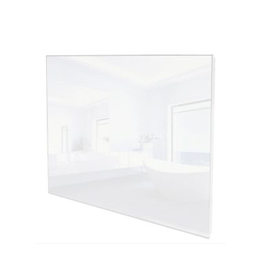 Üveg infrafűtés üvegpanel 270W 620 x 420 x 30mm fehér üveg borítás. 