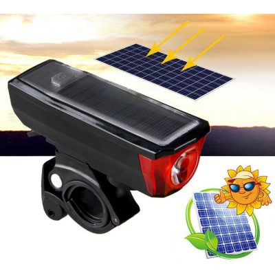 Kerékpár lámpa napelem és USB töltés Napelemes bicikli világítás