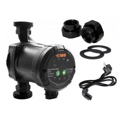 Elektronikus vezérlésű keringető IBO szivattyú 2 év garancia 25/40/180 automata fokozat, max. 22W 1½" csatlakozóval A energia osztály