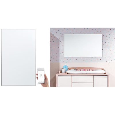 Infravörös falfűtés alkalmazással, az Amazon Alexa és a Google Assistant számára, 600 watt