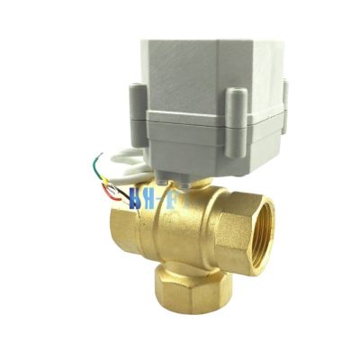 12V 24V motorosszelep, 3 járatú oda-vissza motoros zónaszelep, kisfeszültségű keverőszelep DN25 1" BB belső menetes csatlakozók 9-24V között CR3