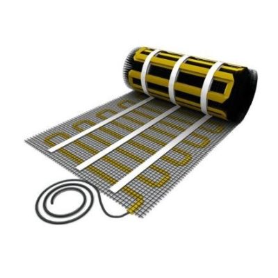 Elektromos padlófűtés lapos fűtőkábellel szerelt öntapadó üvegszálas hálós fűtésszőnyeg 100 watt/m² 9,0 m²