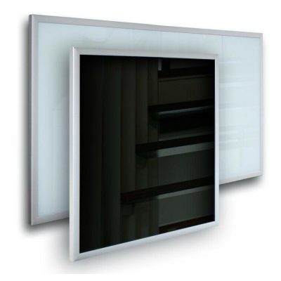 Infra panel üveg borítással fekete színben 600W