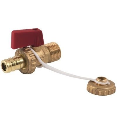 Töltő-ürítő csap 3/4" réz napkollektor és fűtésrendszer feltöltéséhez, ürítéséhez kazántöltő és ürítő csap 