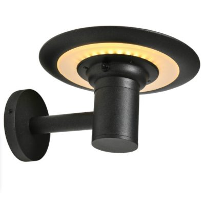 Napelemes kültéri lámpa, 2 világítási móddal, vintage megjelenésű fekete szolár lámpa