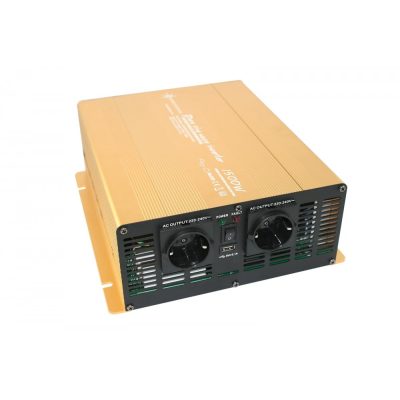 Inverter 12V 1500W feszültség átalakító 325x260x105 mm Power USB 2,1A tiszta szinuszhullámú feszültség transzformátor