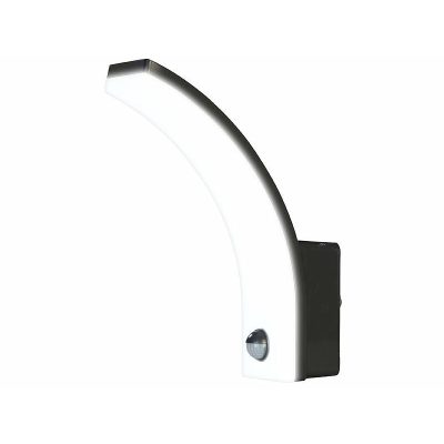 Mozgásérzékelős állítható kültéri LED lámpa 20W fekete kültéri fali LED lámpa PIR érzékelővel 2300 lm IP65