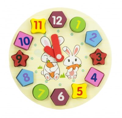 Fa készségfejlesztő óra 18 cm