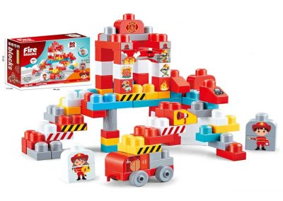 80 darabos tűzoltó építőjáték készlet