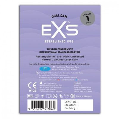 EXS Oral Dam Natural 1 db - Oral szexhez