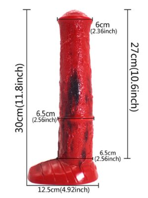 Piros Fekete Színes Állat Ló Műpénisz tapadókorongal Női -Férfi Szexjáték -Maszturbátor Felnőttek részére