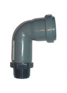 Szivattyú szívócső bekötő könyök 1" - 40 mm