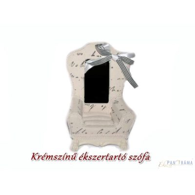 Ékszertartó szófa - krémszínű