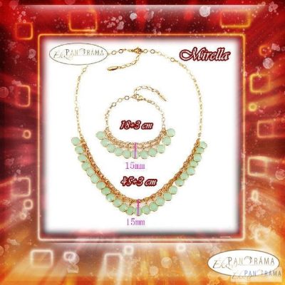 18K Gold filled szett Mirella grean