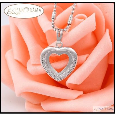 Gold Filled White szív medálos nyaklánc - Laia