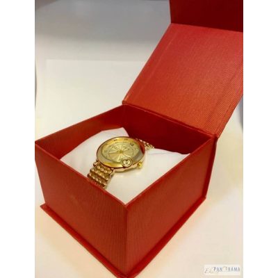 Díszdoboz - órás, karpereces, mágneses,piros