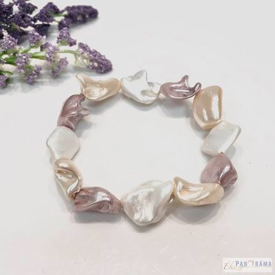 Festett kagyló gumis karkötő - Gretchen