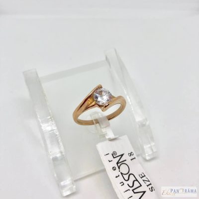 Nemesacél, anti allergén, ros gold aranyozott tartós gyűrű