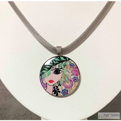 Swanis® kristályos Crysteel medálos nyaklánc - Spring