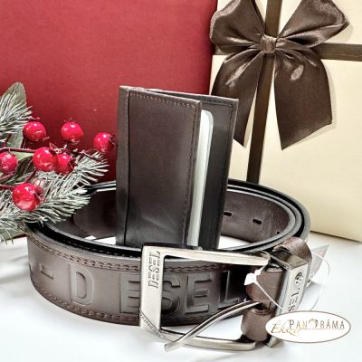 Ajándékcsomag ,Férfi, bőr szett- Brown