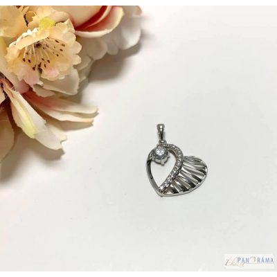  White Gold Filled medál - Corall