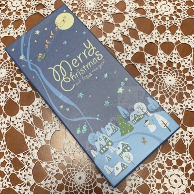 Díszdoboz karácsonyi - kék