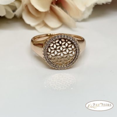 18 K Gold Filled pecsétgyűrű - Hella