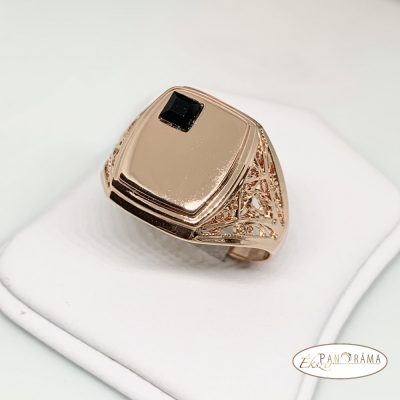 18K Gold Filled férfi pecsétgyűrű - Betim