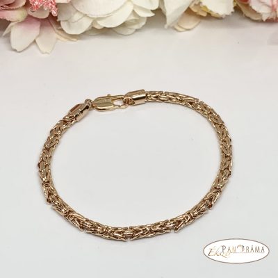 18K Gold filled királylánc szemes karkötő - King