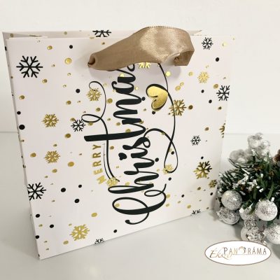 Karácsonyi Dísztasak - Merry Christmass 15x14,5x6