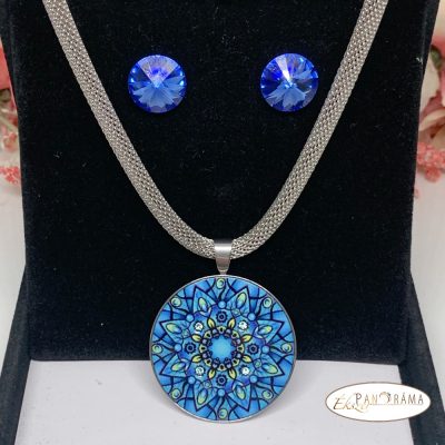 Swanis® kristályos szett - Folklor blue max