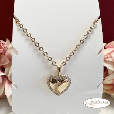 18K Gold Filled nyaklánc medállal - Heart