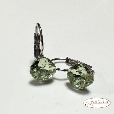 Antiallergén, Swanis® párna kristályos francia kapcsos fülbevaló - Lili Chrysolite 10