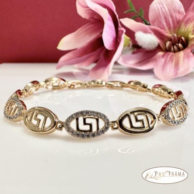 18K Gold Filled, antiallergén karkötő - Írisz gold