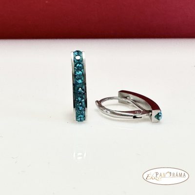 Swanis® eredeti kristályos, francia kapcsos fülbevaló - Delhi Turquise epoxy