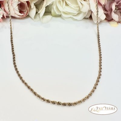  14K Gold Filled csavart nyaklánc - Melina 50/2