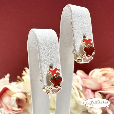  18K Gold Filled gyerek fülbevaló - butterflys