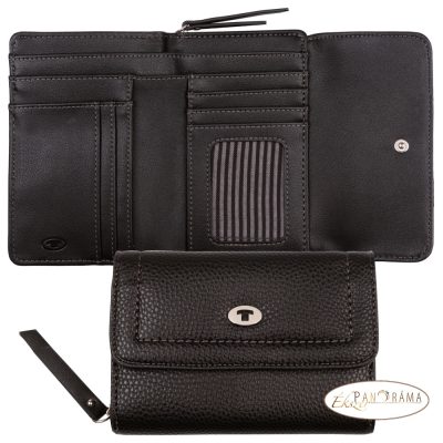 LILLY közepes méretű pénztárca- Black