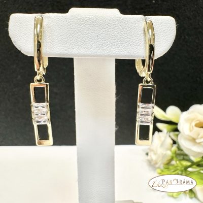  Antiallergén, 14K Gold Filled lógós fülbevaló - Evelyn 