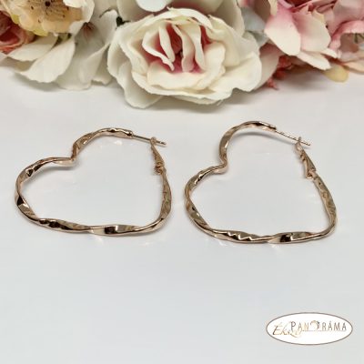  18k Gold Filled szív alakú fülbevaló- lovely 60