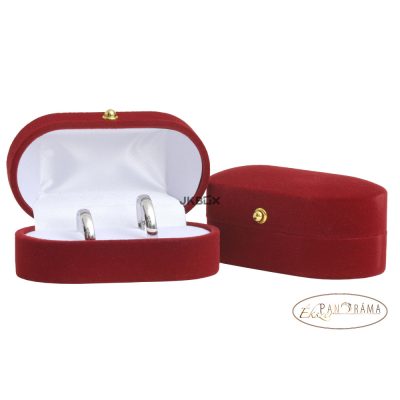 Bordó bársony díszdoboz gyűrűknek, fülbevalóknak