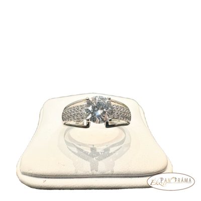 White Gold Filled női gyűrű - Brigitta 