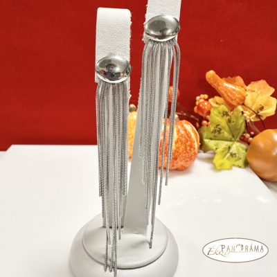  Acél alapú Gold Filled lógós fülbevaló - Eliza white