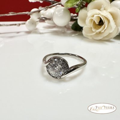 White Gold Filled női gyűrű - Denice