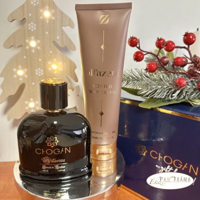 Ajándékcsomag Chogan 001-100ml parfümmel és parfümös tusfürdővel 