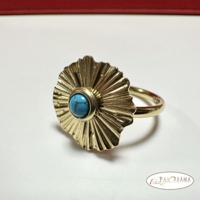 Acél alapú 14K Gold Filled női gyűrű - Tullia