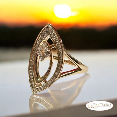  18K Gold Filled női gyűrű - Edina