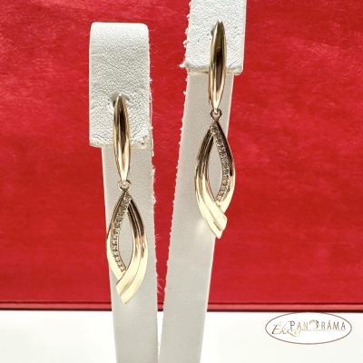 18K Gold Filled lógós fülbevaló- Amélia